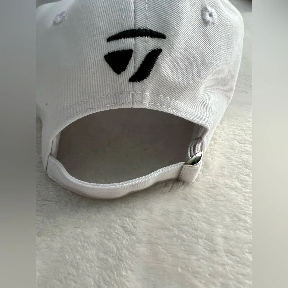 TaylorMade Classic White and Black Golf  Hat Cap